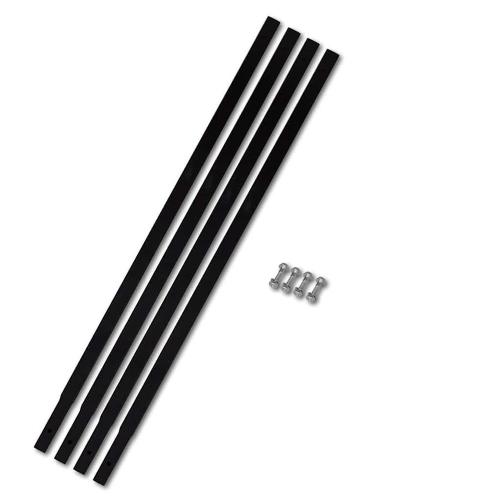 VIDAXL Tube d'extension de tariere de sol 4x1 m raccord de tube acier