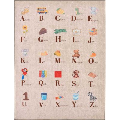 Tapis intérieur à poils courts Alix 736 beige (120 x 160 cm)