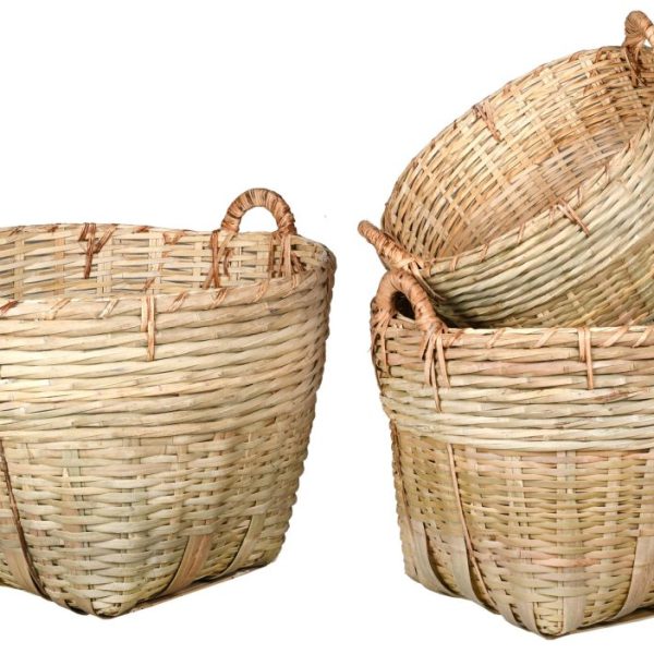 Paniers en bambou naturel (Lot de 3)