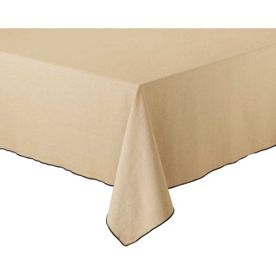 Nappe en coton recyclé Grace 140 x 140 cm (Camel)
