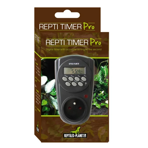 Extérieur durable：Minuterie électronique pour terrarium coloris noir Reptile Planet Repti Timer Pro