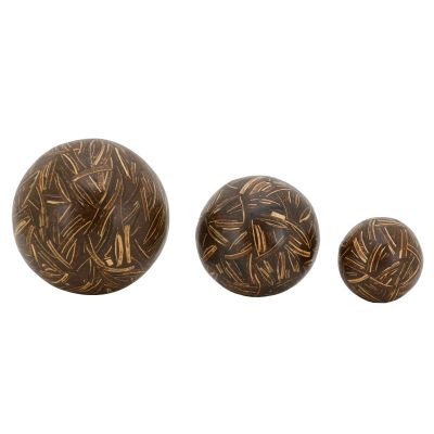 Boules en coco et résine Bali