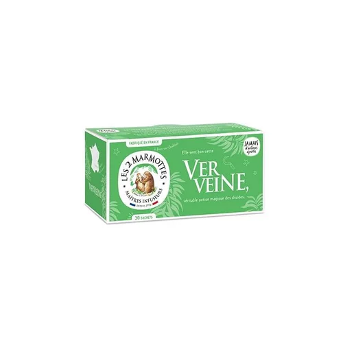 Essentiel au jardin：Infusion verveine bio Les 2 Marmottes - 46 g