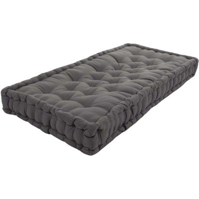 Matelas de sol en coton 120 x 60 cm (Gris anthracite)