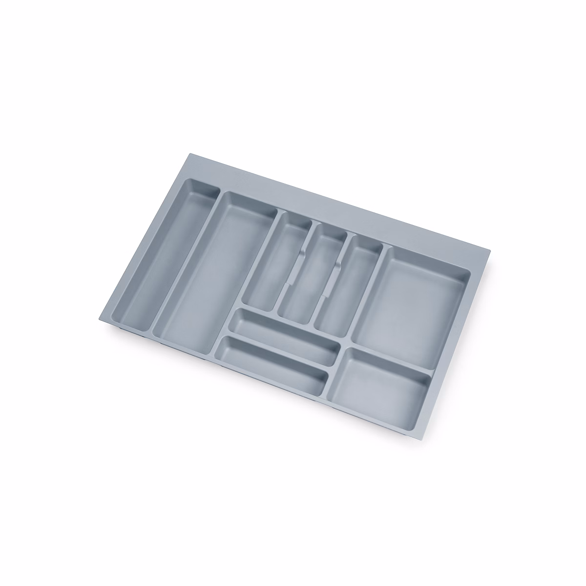 Emuca Range – couverts Optima pour tiroir universel, module 800mm, Plastique, Gris