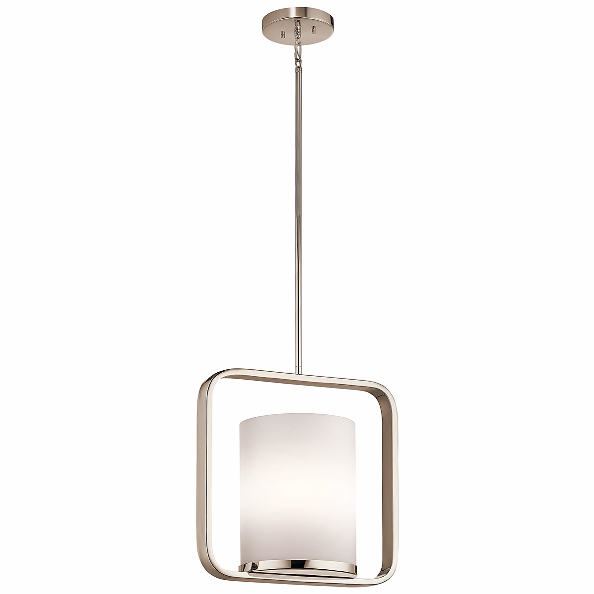 Elstead City Loft – Luminaire suspendu moyen à 1 ampoule | nickel poli | E27