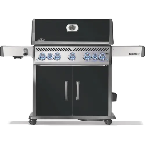 Confort dehors：Barbecue gaz noir Napoléon Rogue Pro-S 5 brûleurs - 168 × 63,5 × 123 cm