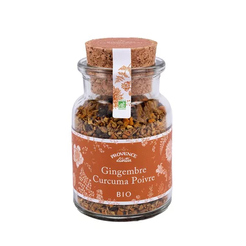 Pour compléter vos extérieurs:Gingembre bio curcuma poivre Provence d’Antan - 65 g