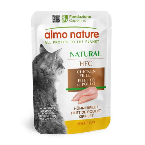 Jardin & équipement:Pâtée pour chat HFC Natural au filet poulet Almo Nature - 70 g