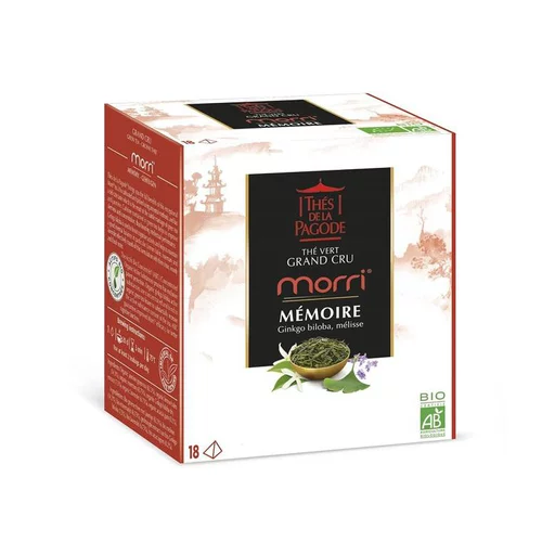 Un essentiel du jardin：Thé vert Morri Mémoire bio - 18 infusettes