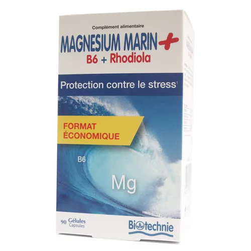 Pour améliorer votre jardin:Magnésium marin et rhodiola contre le stress en format de 90 gélules
