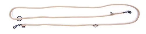 Facile jardin：Laisse pour chien en nylon rond coloris beige 3 positions dressage Martin Sellier - 9/200