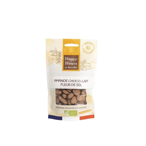 Solution maison：Amande choco-lait fleur de sel bio Happy Hours en Biovallée - 130 g