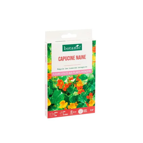 Pour un extérieur accueillant:Capucine naine botanic® - graines à semer (3 m²)