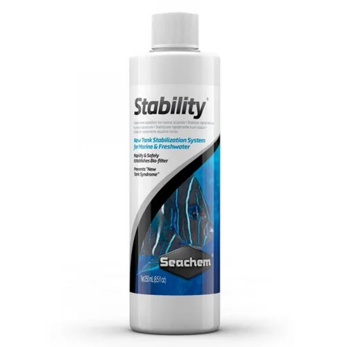 Jardin à découvrir:Stabilisateur d'eau pour aquarium, bio, SEACHEM Stability - 250ml
