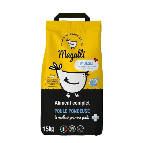 Solution nature:Aliment complet pour poule pondeuse en sac jaune de 15 kg