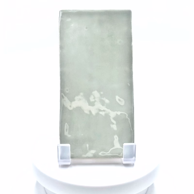 Carrelage mur effet zellige vert sage 7 – 5 × 15 cm MANACOR MINT