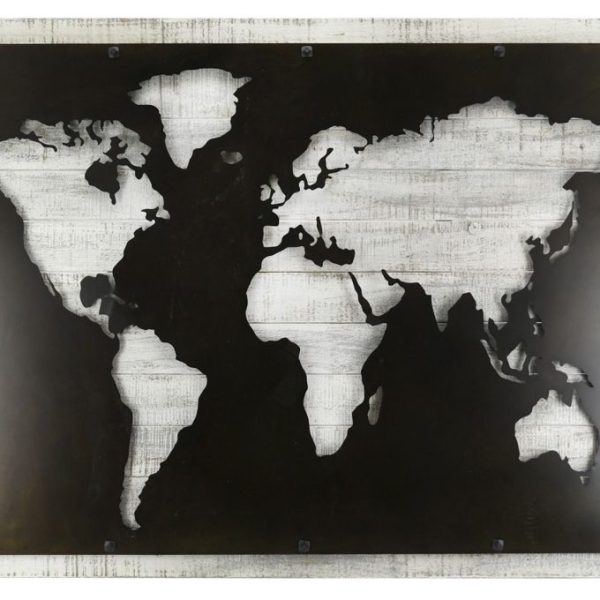 Mappemonde en medium et métal