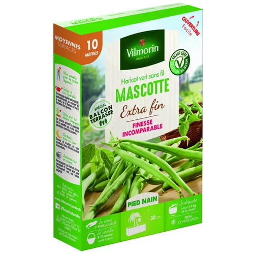 Extérieur déco:Graines de haricot nain Mascotte Vilmorin - graines à semer