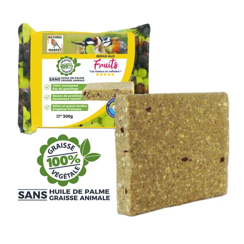 Idée au jardin：Repas aux fruits pour oiseaux de la nature Natures Market – 300 g