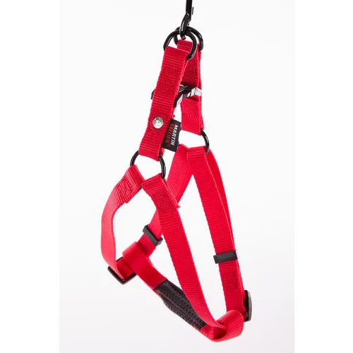 Choix jardin：Harnais baudrier réglable rouge pour chien - 4x90/110 cm