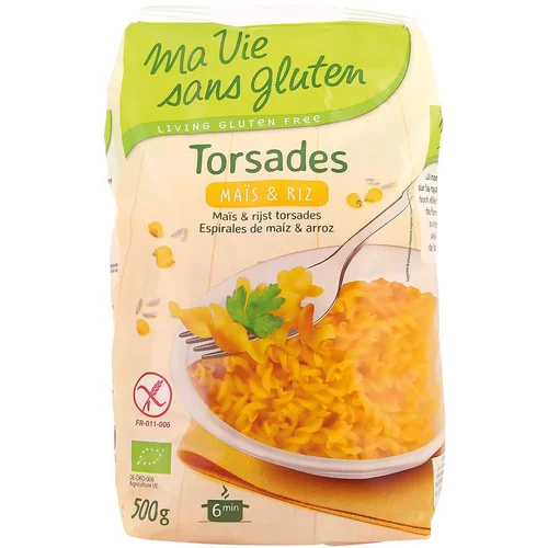 L’esprit jardin:Torsades maïs et riz sans gluten 500 g