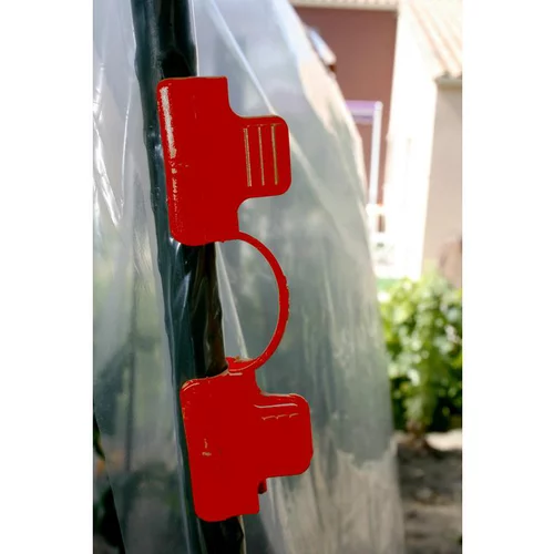 Jardin à adopter:Clip de fixation coloris rouge Ø 16 mm